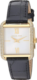  Shop Authentic Michael Kors Lake Quartz White Dial Black Leather Strap Watch For Women - MK2762 - Luxxuri