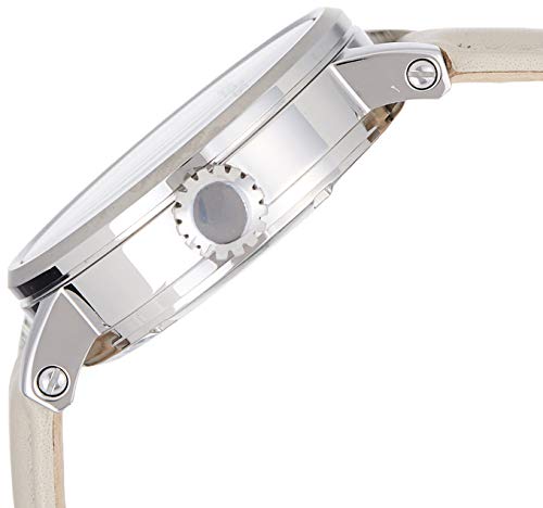  Shop Authentic Fossil Boyfriend Automatic Skeleton Silver Dial White Leather Strap Watch for Women - ME3069 - Luxxuri