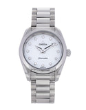  Shop Authentic Omega Seamaster Aqua Terra Quartz Diamonds Mother of Pearl Dial Silver Steel Strap Watch for Women - 220.10.28.60.55.001 - Luxxuri