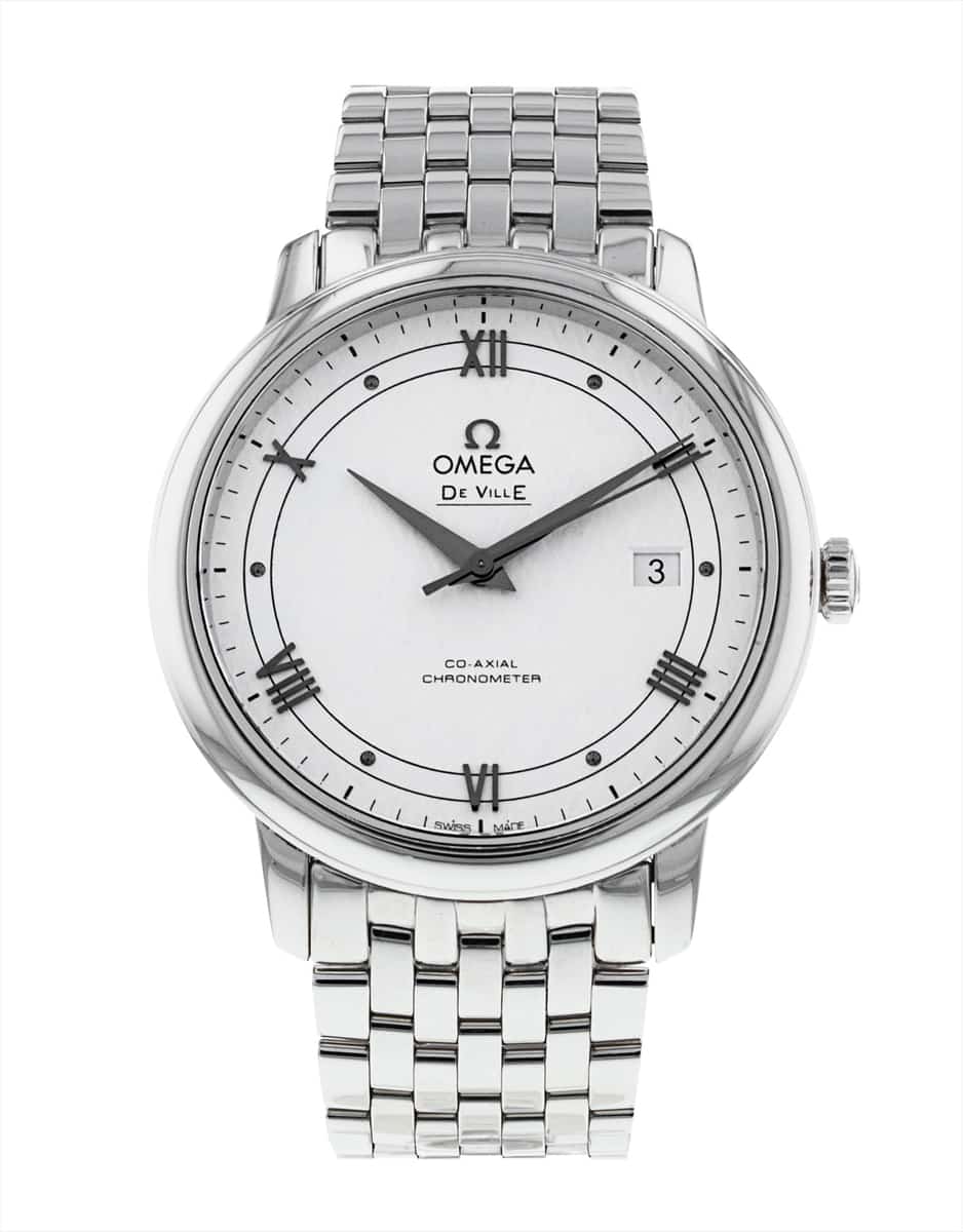  Shop Authentic Omega De Ville Prestige Co Axial Automatic White Dial Silver Steel Strap Watch for Men - 424.10.40.20.02.005 - Luxxuri