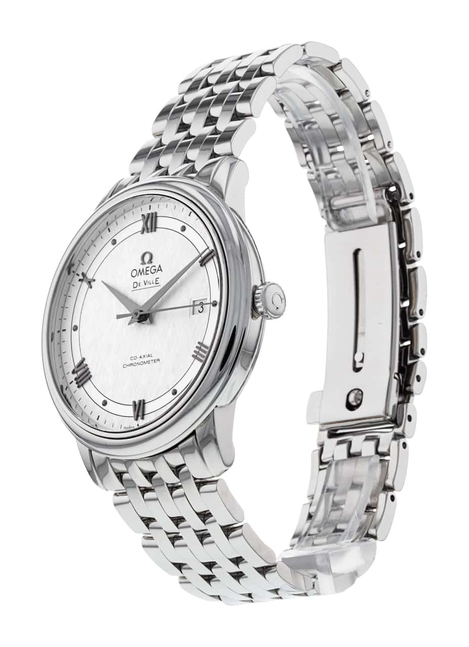  Shop Authentic Omega De Ville Prestige Co Axial Automatic White Dial Silver Steel Strap Watch for Men - 424.10.40.20.02.005 - Luxxuri