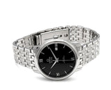 Shop Authentic Omega De Ville Prestige Co-Axial Black Dial Silver Steel Strap Watch for Men - 424.10.40.20.01.001 - Luxxuri