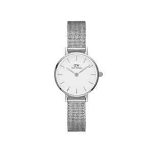  Shop Authentic Daniel Wellington Classic Petite Sterling White Dial Silver Mesh Bracelet Watch for Women - DW00100442 - Luxxuri