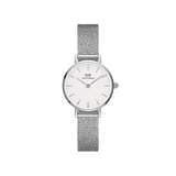  Shop Authentic Daniel Wellington Classic Petite Sterling White Dial Silver Mesh Bracelet Watch for Women - DW00100442 - Luxxuri