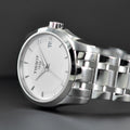  Shop Authentic Tissot T Trend Couturier White Dial Silver Steel Strap Watch For Women - T035.210.11.011.00 - Luxxuri