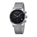  Shop Authentic Calvin Klein City Chronograph Black Dial Silver Mesh Bracelet Watch for Men - K2G27121 - Luxxuri