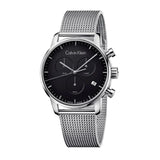  Shop Authentic Calvin Klein City Chronograph Black Dial Silver Mesh Bracelet Watch for Men - K2G27121 - Luxxuri