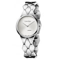  Shop Authentic Calvin Klein Snake Silver Dial Silver Steel Strap Watch For Women - K6E23146 - Luxxuri