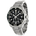  Shop Authentic Tag Heuer Aquaracer Quartz Chronograph Black Dial Silver Steel Strap Watch for Men - CAY111A.BA0927 - Luxxuri