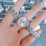  Shop Authentic Emporio Armani Gianni T Bar Quartz Silver Dial Silver Steel Strap Watch For Women - AR1935 - Luxxuri