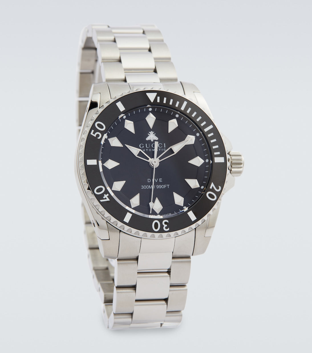  Shop Authentic Gucci Dive Automatic Black Dial Silver Steel Strap Watch for Men - YA136353 - Luxxuri