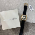  Shop Authentic Michael Kors Janelle Quartz Black Dial Black Rubber Strap Watch For Women - MK7313 - Luxxuri