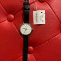  Shop Authentic Calvin Klein Evan White Dial Black Leather Strap Watch for Women - K7B231CY - Luxxuri