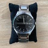  Shop Authentic Armani Exchange Hampton Chronograph Black Dial Silver Steel Strap Watch For Men - AX2103 - Luxxuri