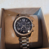  Shop Authentic Michael Kors Lexington Chronograph Black Dial Silver Steel Strap Watch For Women - MK7277 - Luxxuri