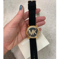  Shop Authentic Michael Kors Janelle Quartz Black Dial Black Rubber Strap Watch For Women - MK7313 - Luxxuri