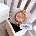  Shop Authentic Michael Kors Nia Quartz Rose Gold Dial Rose Gold Steel Strap Watch For Women - MK3990 - Luxxuri