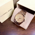  Shop Authentic Michael Kors Channing Quartz Rose Gold Dial Rose Gold Steel Strap Watch For Women - MK6624 - Luxxuri