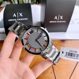  Shop Authentic Armani Exchange Hampton Chronograph Grey Dial Grey Steel Strap Watch For Men - AX2188 - Luxxuri