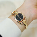  Shop Authentic Gucci Horsebit Collection Black Dial Rose Gold Steel Strap Watch For Women - YA139507 - Luxxuri