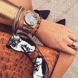  Shop Authentic Michael Kors Channing Black Dial Rose Gold Steel Strap Watch For Women - MK5937 - Luxxuri