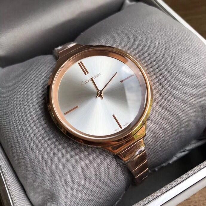  Shop Authentic Calvin Klein Lively White Dial Rose Gold Steel Strap Watch for Women - K4U23626 - Luxxuri
