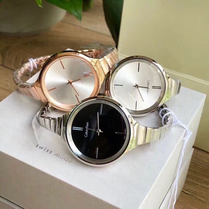  Shop Authentic Calvin Klein Lively White Dial Rose Gold Steel Strap Watch for Women - K4U23626 - Luxxuri