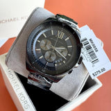  Shop Authentic Michael Kors Brecken Chronograph Black Dial Black Steel Strap Watch For Men - MK8858 - Luxxuri