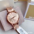  Shop Authentic Michael Kors Jaryn Quartz Rose Gold Dial Rose Gold Steel Strap Watch For Women - MK3501 - Luxxuri