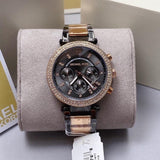  Shop Authentic Michael Kors Parker Chronograph Grey Dial Two Tone Steel Strap Watch For Women - MK6440 - Luxxuri