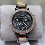  Shop Authentic Michael Kors Parker Chronograph Grey Dial Two Tone Steel Strap Watch For Women - MK6440 - Luxxuri
