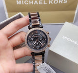  Shop Authentic Michael Kors Parker Chronograph Grey Dial Two Tone Steel Strap Watch For Women - MK6440 - Luxxuri