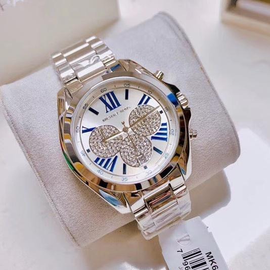  Shop Authentic Michael Kors Bradshaw Quartz Silver Dial Silver Steel Strap Watch For Women - MK6320 - Luxxuri