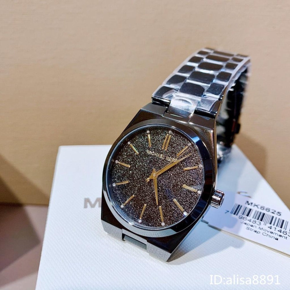  Shop Authentic Michael Kors Channing Quartz Black Dial Black Steel Strap Watch For Women - MK6625 - Luxxuri