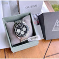  Shop Authentic Guess Odyssey Black Dial Silver Steel Strap Watch For Men - W1107G1 - Luxxuri