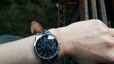  Shop Authentic Citizen Eco Drive Chronograph Black Dial Silver Steel Strap Watch For Men - AT2140-55E - Luxxuri