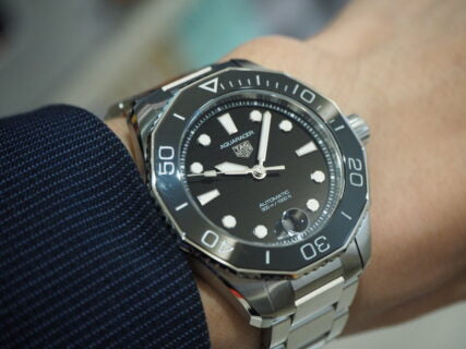  Shop Authentic Tag Heuer Aquaracer Professional 300 Automatic Black Dial Silver Steel Strap Watch for Women - WBP231D.BA0626 - Luxxuri