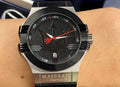  Shop Authentic Maserati Potenza Black Dial Black Leather Strap Watch For Men - R8851108001 - Luxxuri