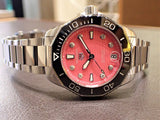  Shop Authentic Tag Heuer Aquaracer Professional 300 Automatic Diamonds Pink Dial Silver Steel Strap Watch for Women - WBP231J.BA0618 - Luxxuri