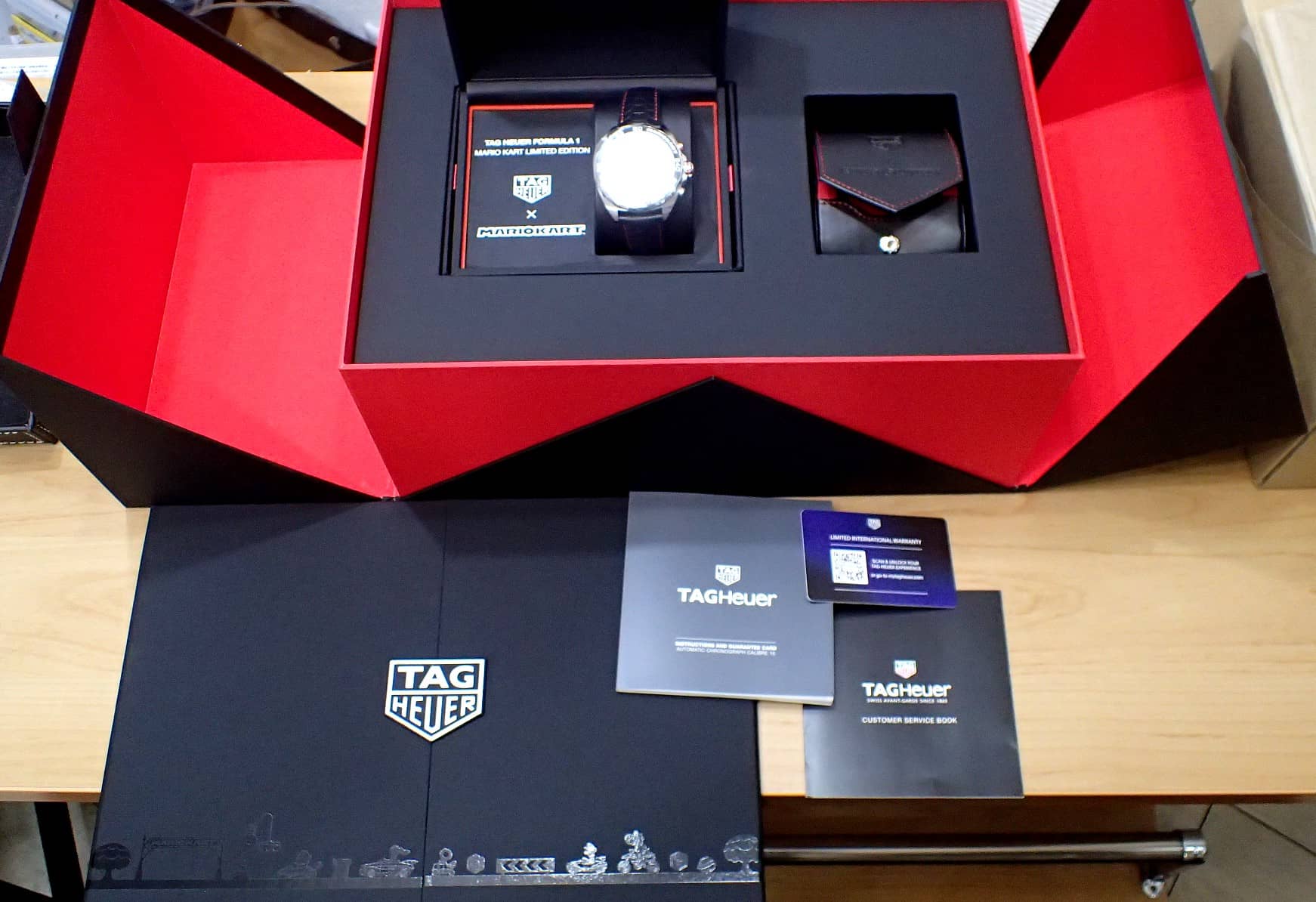  Shop Authentic Tag Heuer Formula 1 Mario Kart Chronograph Black Dial Black Leather Strap Watch for Men - CAZ201E.FC6517 - Luxxuri