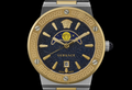  Shop Authentic Versace Greca Logo Moonphase Black Dial Two Tone Steel Strap Watch for Men - VE7G00223 - Luxxuri