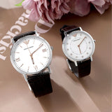  Shop Authentic Emporio Armani Kappa Quartz White Dial Black Leather Strap Watch For Men - AR80015 - Luxxuri