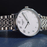  Shop Authentic Tissot Everytime Desire Medium Silver Dial Silver Mesh Bracelet Watch For Men - T109.410.11.032.00 - Luxxuri