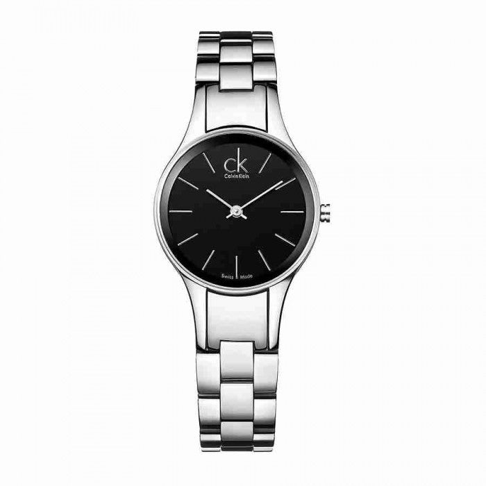  Shop Authentic Calvin Klein Simplicity Black Dial Silver Steel Strap Watch for Women - K4323130 - Luxxuri