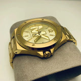  Shop Authentic Michael Kors Lennox Three-Hand Quartz Gold Dial Gold Steel Strap Watch For Men - MK8939 - Luxxuri
