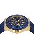  Shop Authentic Guess Force Blue & Rose Gold Dial Blue Silicone Strap Watch For Men - W0674G2 - Luxxuri