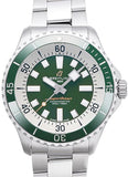  Shop Authentic Breitling Superocean Automatic 44mm Navy Green Dial Green Rubber Strap Watch for Men - A17376A31L1A1 - Luxxuri