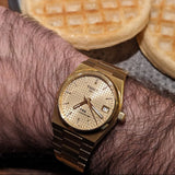  Shop Authentic Tissot PRX Powermatic 80 Gold Dial Gold Steel Strap Watch for Men - T137.207.33.021.00 - Luxxuri