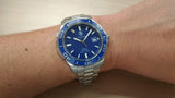  Shop Authentic Tag Heuer Aquaracer Calibre 5 Automatic Blue Dial Silver Steel Strap Watch for Men - WAK2111.BA0830 - Luxxuri