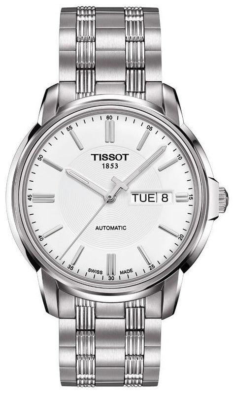  Shop Authentic Tissot Automatics III Day Date White Dial Silver Steel Strap Watch For Men - T065.430.11.031.00 - Luxxuri